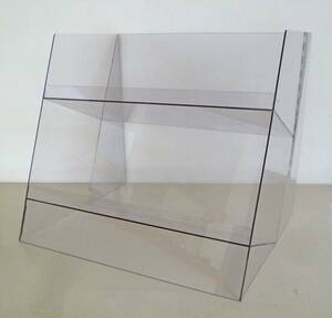  last price cut [ free shipping ]# acrylic fiber for display case 2 step [ approximately 33.5cm×28cm×27.5cm] store exhibition furniture #{ note } scratch * dirt equipped 