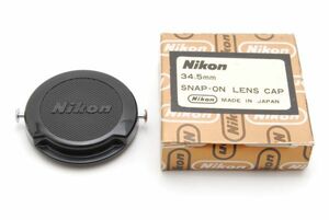 #1389◆送料無料◆Nikon ニコン 34.5mm SNAP-ON LENS CAP 純正 フロントレンズキャップ