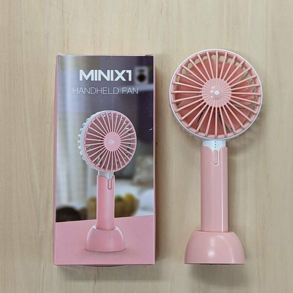 ピンク 扇風機 小型 ハンディ ハンディファン 暑さ対策 熱中症対策 涼しい ミニ扇風機