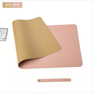  настольный коврик 80cm × 40cm двусторонний розовый × Gold двусторонний кожзаменитель PU кожа 