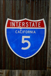 USAINTERSTATE5大型ロードサイン [gosr-66]検アメリカ/カリフォルニア州/道路標識看板/フリーウェイ/西海岸/ウエストコーストサーフ