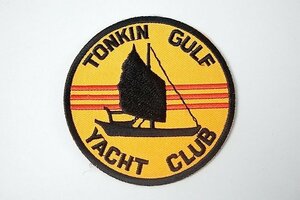 ★ TONKIN GULF トンキン湾 YACHT CLUB ヨットクラブ ワッペン／パッチ ベルクロなし