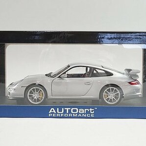 AUTOart オートアート 1/18 Porsche ポルシェ 911 997 GT3 シルバーの画像6