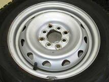 Weds キャロウィン PC-503 スチール 5J-14 off+39 pcd100・114.3/4H 165/80R14 97/95N LT スタッドレス付き4本 NV200バネット,ADバン等！_画像3