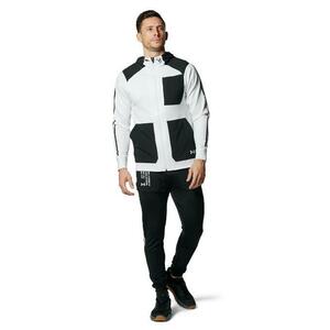 定価30,800円 即決新品 LGサイズ UNDER ARMOUR ニットフルジップ薄手ジャージ上下セット セットアップ ホワイト／ブラックアンダーアーマー