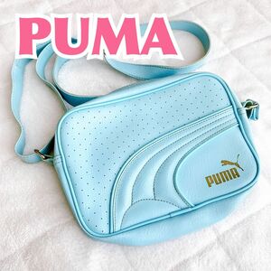 PUMA キッズ/ジュニア/レディース　チャック付きブランドショルダーバッグ　レッスンバッグ　習い事　斜めがけ　ブランドロゴ　子供