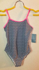 ★OLD NAVY★Girls one piece Swimsuit 150Cm NEW FROM JAPAN (10-12)REGULAR オールドネイビーガールズ水着 ワンピース　UPF40