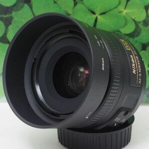 【美品】ニコンNIKKOR 35mm f/1.8G単焦点 ♪背景ぼかし神レンズ　フード、元箱、取扱説明書付の特上品となります。