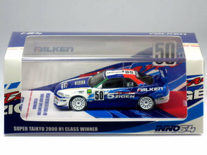 INNO Models 1/64 日産 スカイライン GT-R (R34) 5ZIGEN FALKEN No.50 スーパー耐久 N1 優勝車 2000 (IN64-R34-5ZFAL)