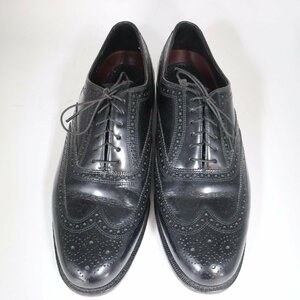 FLORSHEIM フローシャイム 内羽根式 ウイングチップ 本革 レザーシューズ 革靴 ブラック ( メンズ 9.5 ≒ 27.5cm ) 中古 古着 KA0032