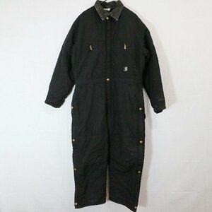 Carhartt カーハート 中綿 ナイロンシェル オールインワン ワークウェア 作業着 黒 ( メンズ 38S ) 中古 古着 5/ m8497