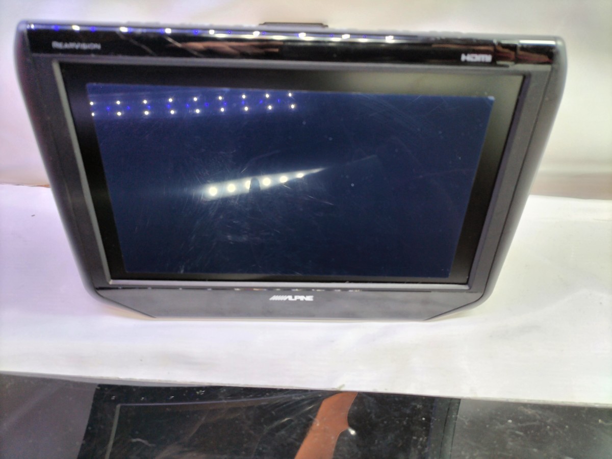 ALPINE ヘッドレスト装着型 ツインモニター 分配器セット 9.0インチ
