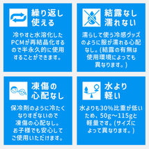 ネッククーラー スマートエコアイス めちゃクール ブラック/Mサイズ/28℃ 暑さ対策 熱中症対策 冷感 キッズ メンズ レディース_画像3