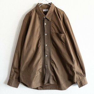 【AD2003】COMME des GARCONS HOMME【00S 長袖シャツ】ブラウン ギャルソン オム y2304208