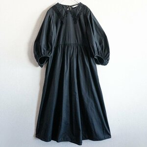 [ top class goods ] CECILIE BAHNSEN[mette dress] One-piece black sesi Lee van sen2305224
