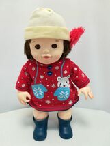 中古品★ぽぽちゃん お人形 冬季限定 女の子だもんぽぽちゃん ふわふわリボンの帽子_画像2