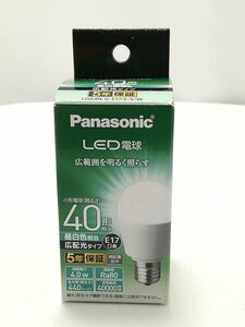 未使用★パナソニック LED電球 口金直径17mm 電球40W形相当 昼白色相当(4.0W) 一般電球・広配光タイプ 密閉形器具対応 LDA4NGE17ESW