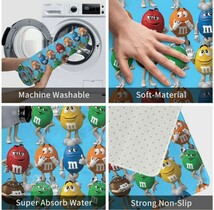 【送料無料】M&M'S エムアンドエムズ マット バスマット 玄関マット キッチンマット　アメリカン雑貨　ガレージ雑貨 ラグマット 車 バイク_画像3