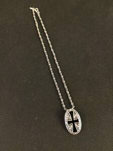 A67380Justin Davis Justin Davis necklace Cross necklace accessory 925 [ used ]