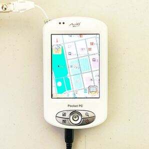 #E23E Mio Digi Walker P350 Pocket PC GPS モバイルナビゲーションシステム SiRFstar Ⅲ Windows mobile 通電確認済み 箱付き 付属品の画像2