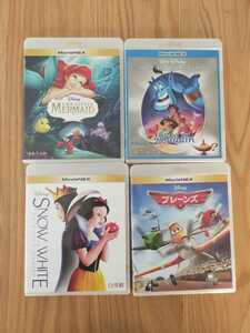 早い者勝ち ディズニー DVD 純正ケース 付き 4点セット 国内正規品 未再生 アラジン リトルマーメイド タイトル変更自由