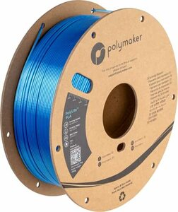 ポリメーカ(Polymaker)3Dプリンタ―用2色の光沢のあるフィラメント 1.75mm径 1kg巻 Beluga Silk Silver-Blue
