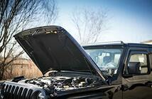 KUNSYOUKIM ボンネットフードダンパー ジープ ラングラー JL 2018年- Jeep Wrangler JLに適合 車両改装用品 車検適応 1年間品質保証_画像3