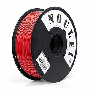 Noulei PLA 3Dプリンターフィラメント寸法精度+/- 0.02 mm 1 kgスプール 高密度 純正材料 1.75 mm (赤)