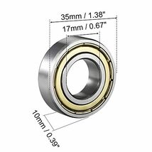 ベアリング 深溝玉軸受 6003ZZ ホイールベアリング トランスミッションベアリング ベアリング 17mmx35mmx10mm_画像5