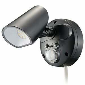 オーム電機 monban LEDセンサーライト 屋外用 人感センサー 自動点灯 1000ルーメン 1灯 LS-AS1000K4-K 06-4287 OHM