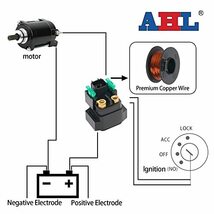 AHL バイク オートバイ用 スターター リレー ソレノイド 互換車種：スズキ アドレスV125/アドレスV125G/アドレスV125S/スカイウェイブ250_画像6