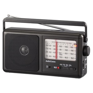 短波ラジオ ポータブル AudioCommポータブル短波ラジオ AM/FM｜RAD-T900Z 07-9819 オーム電機