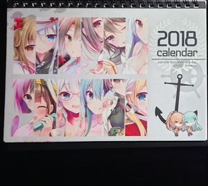 提督用シール付き　卓上　カレンダー　2018　あゆや　AYUEST　艦隊これくしょん　艦これ　一般　同人誌　同人