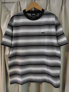 X-LARGE XLARGE エクストララージ EMBROIDERED STRIPED S/S TEE ホワイト Lサイズ 最新人気商品 送料￥230～ 値下げしました！