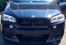 即納2013-2018 BMW X5 F15 Mスポーツ バンパー用フロントリップ スポイラー エアロ カバー トリム スプリッター ディフューザー カナード_画像3