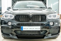 即納2013-2018 BMW X5 F15 Mスポーツ バンパー用フロントリップ スポイラー エアロ カバー トリム スプリッター ディフューザー カナード_画像1