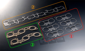 【HKS】メタルガスケット,インテーク＆エキゾーストセット RB26DETT 画像(1)(2)(3)