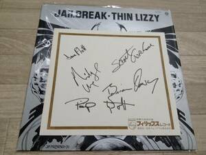 THIN LIZZY JAILBREAK　シン・リジィ　レコード　サイン色紙