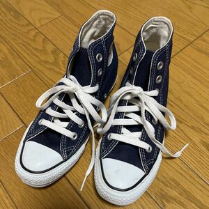 お値下げ！ 送料込! converse インヒールスニーカー　紺色　22.5㎝　美品