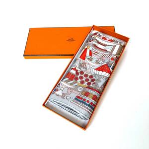 【美品】HERMES エルメス カレ45 LA PATISSERIE FRANCAISE パティスリー フランセーズ スカーフ