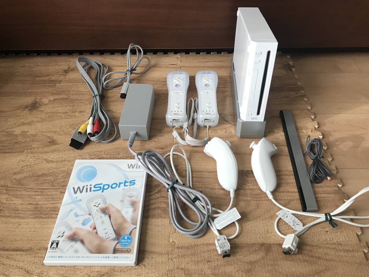 売り超特価 Nintendo Wii RVL-S-KABH ソフトセット 本物 セール安い:1078円 ブランド:ニンテンドー ホームゲーム用コンソール Nintendo Wii RVL-S-KABH すぐに遊べる本体ソフトセット