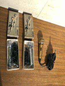 Aoi アオイ ダイナミックマイク UD-238 DYNAMIC MICROPHONE マイク シンコー ダイナミックマイク MC-8 3点セット