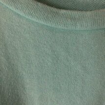 ◆グリーンの半袖ロング丈Tシャツ/ビッグTシャツ/カットソー/コットンTシャツ◆07_画像4