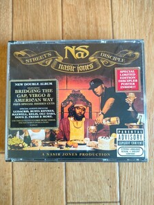 ポスター付 2CD 廃盤 US盤 ナズ ストリーツ・ディサイプル Nas Street's Disciple