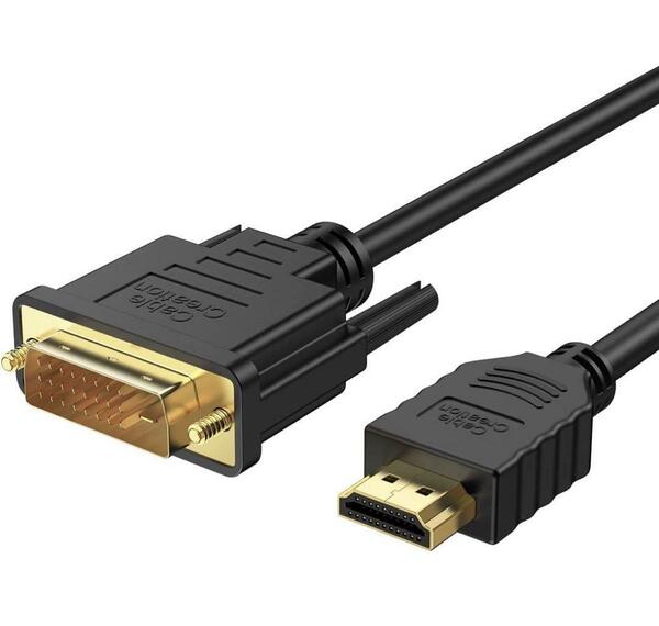 即納　CableCreation DVI HDMI 変換ケーブ 3m 双方向伝送
