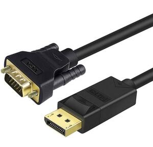 即納　DTECH Displayport VGA変換ケーブル 1m ディスプレイ