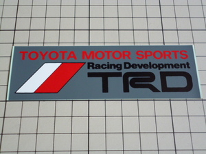 TOYOTA MOTOR SPORTS Racing Development TRD ステッカー 当時物 です(118×37mm) トヨタ モータースポーツ レーシング デベロップメント