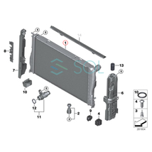 ラジエーター MT用 BMW E82 E88 E90 E91 E92 E93 E84 X1 E89 Z4 1シリーズ 3シリーズ ラジエター 135i 335i 20i 20iX 28iX 35i 17117558480_画像7