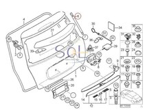 BMW MINI ミニ R50 R53 テールダンパー リアゲートダンパー 左右共通 Cooper One Cooper s JCW 41626801258 出荷締切18時_画像2