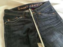 ☆送料無料☆Sweet Camel デニムストレートジーンズ W 55cm Sサイズ/USED_画像6